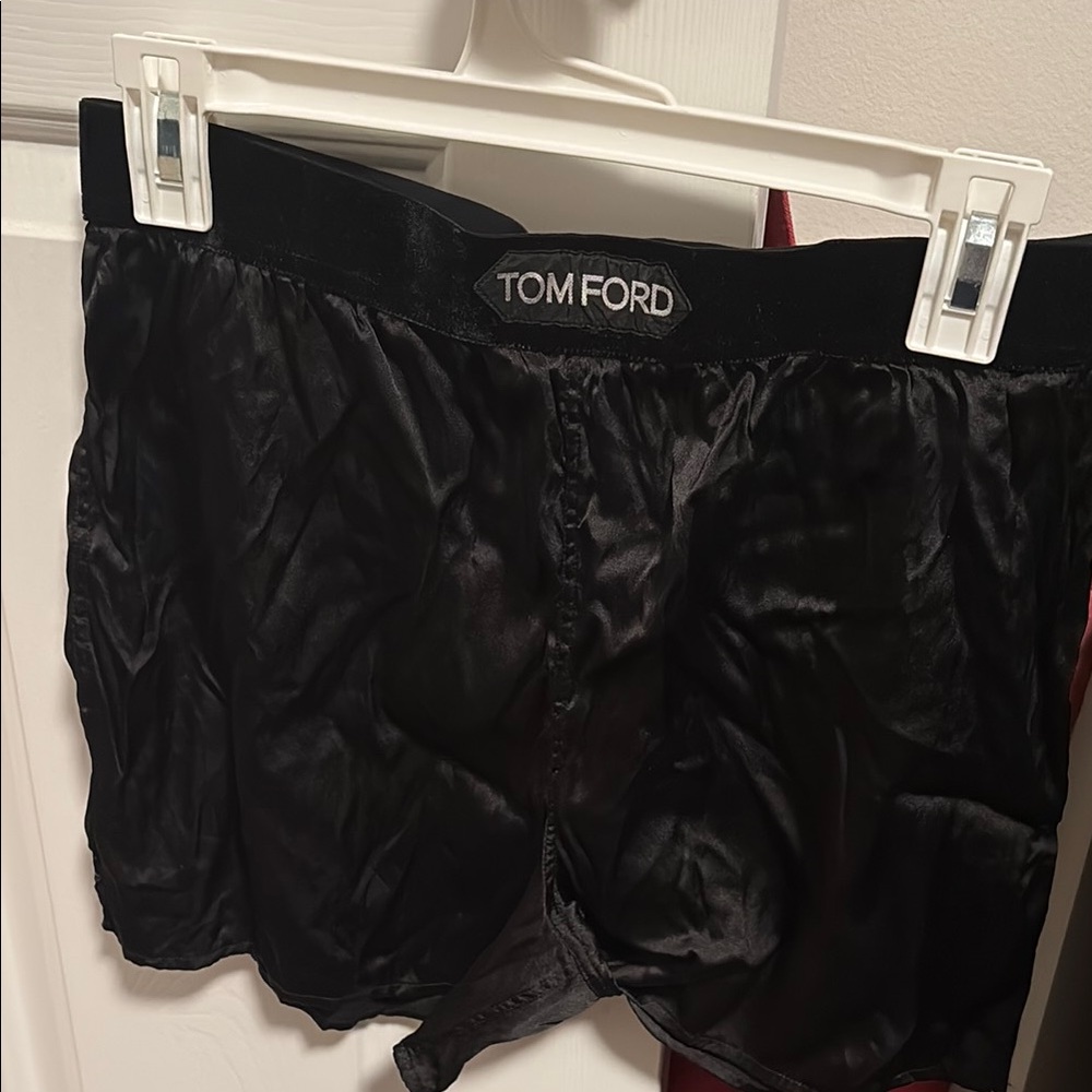 Tom Ford Midnight Black Silk Shorts